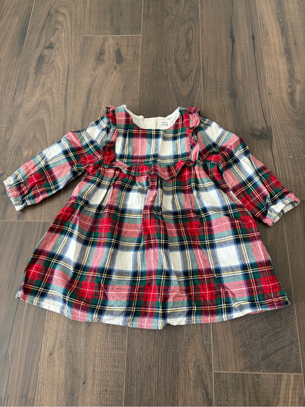 Baby GAP Red Plaid Ruffle Dress